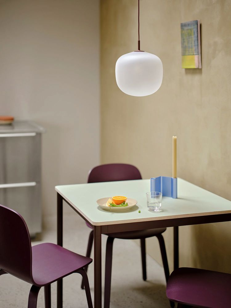 base table 80 80 light green brown red visu chair dark plum pair light blue rime raise low res
