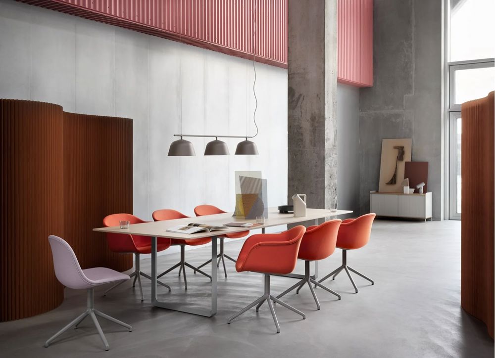 fiber arm swivel forest nap 552 grey fiber side swivel twill weave 620 grey 70 70 table oak grey ambit rail muuto org